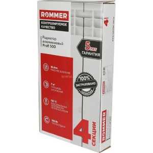 ������ �������� ����������� ROMMER Profi 500/80/4