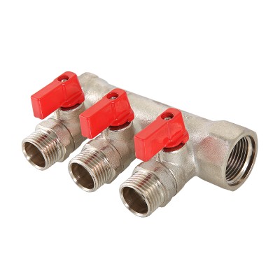 ���� ��������� VALTEC, ������������� 3/4 �����, 3 ������, ������ 1/2 �����, � ��������� ���������, ����� VTc.580, � �������� �������, ������: �������� ������